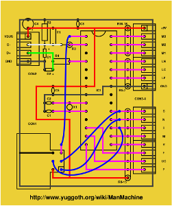 SpiffChorder perfboard circuit